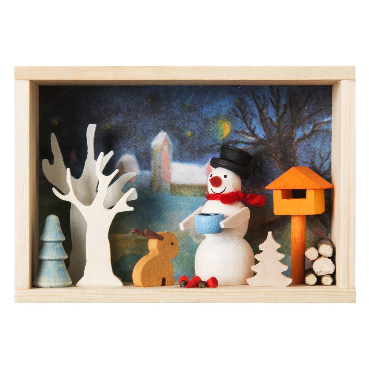 Congratulations box - Snowman Forest